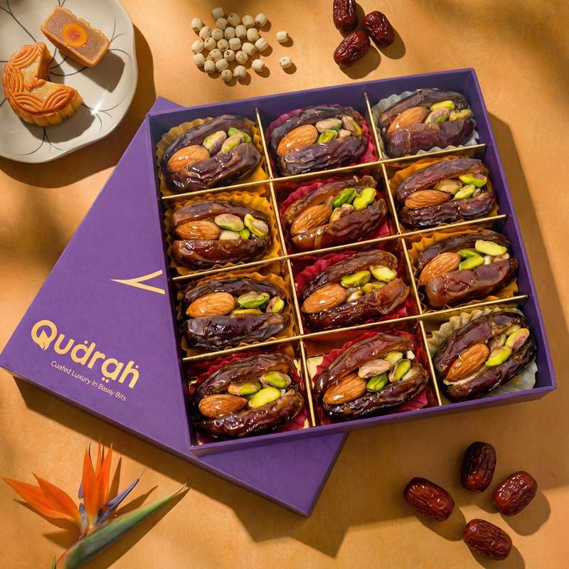 Assorted Stuffed Dates 12 pcs box