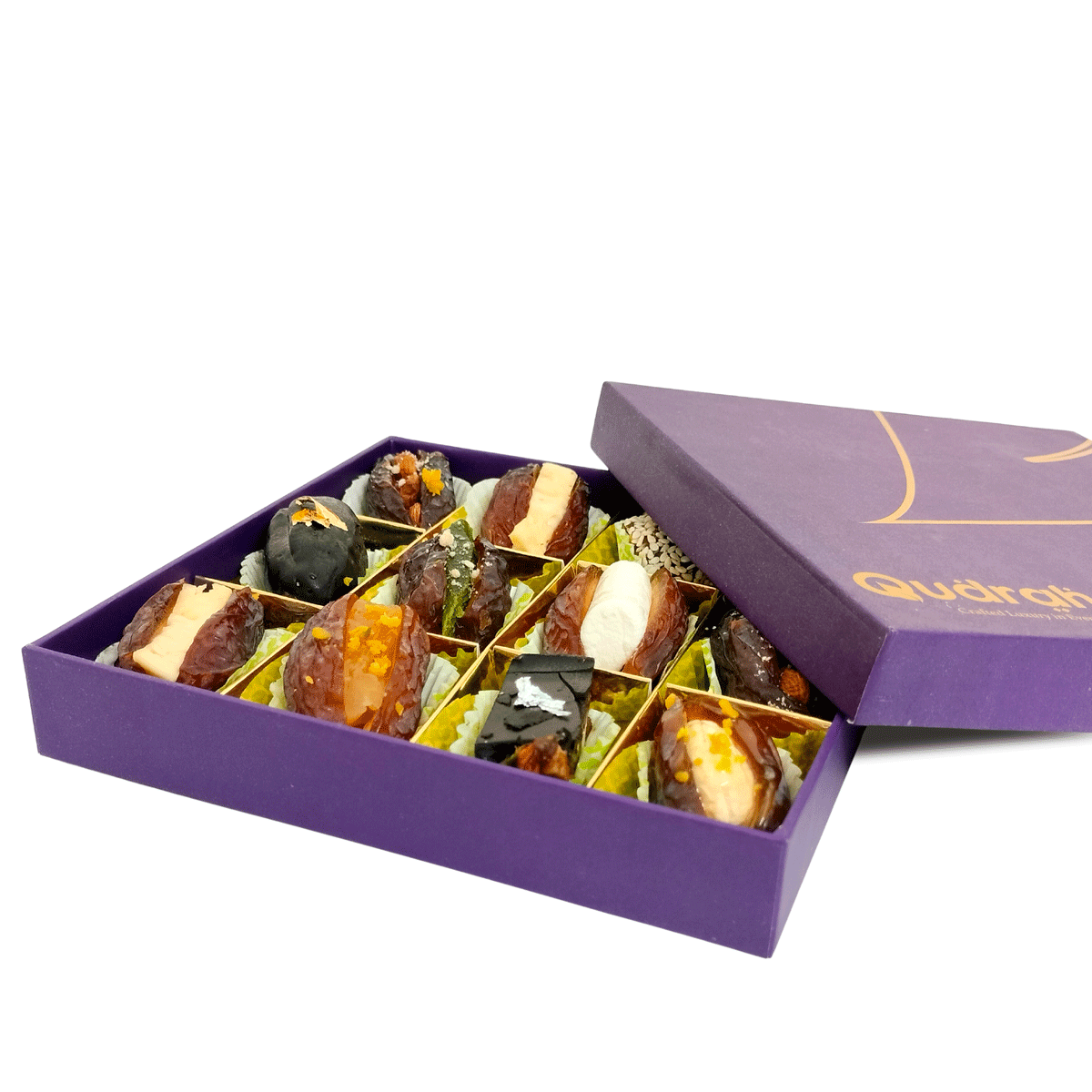 Assorted Stuffed Dates 12 pcs box