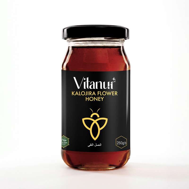 VitaNur Blackseed Flower Honey 250gm - কালোজিরা ফুলের মধু