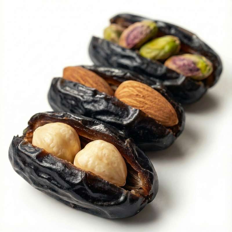 AJWA Dates Filled With Mixed Nuts 12 pc - আজওয়া খেজুর With মিক্সড নাটস