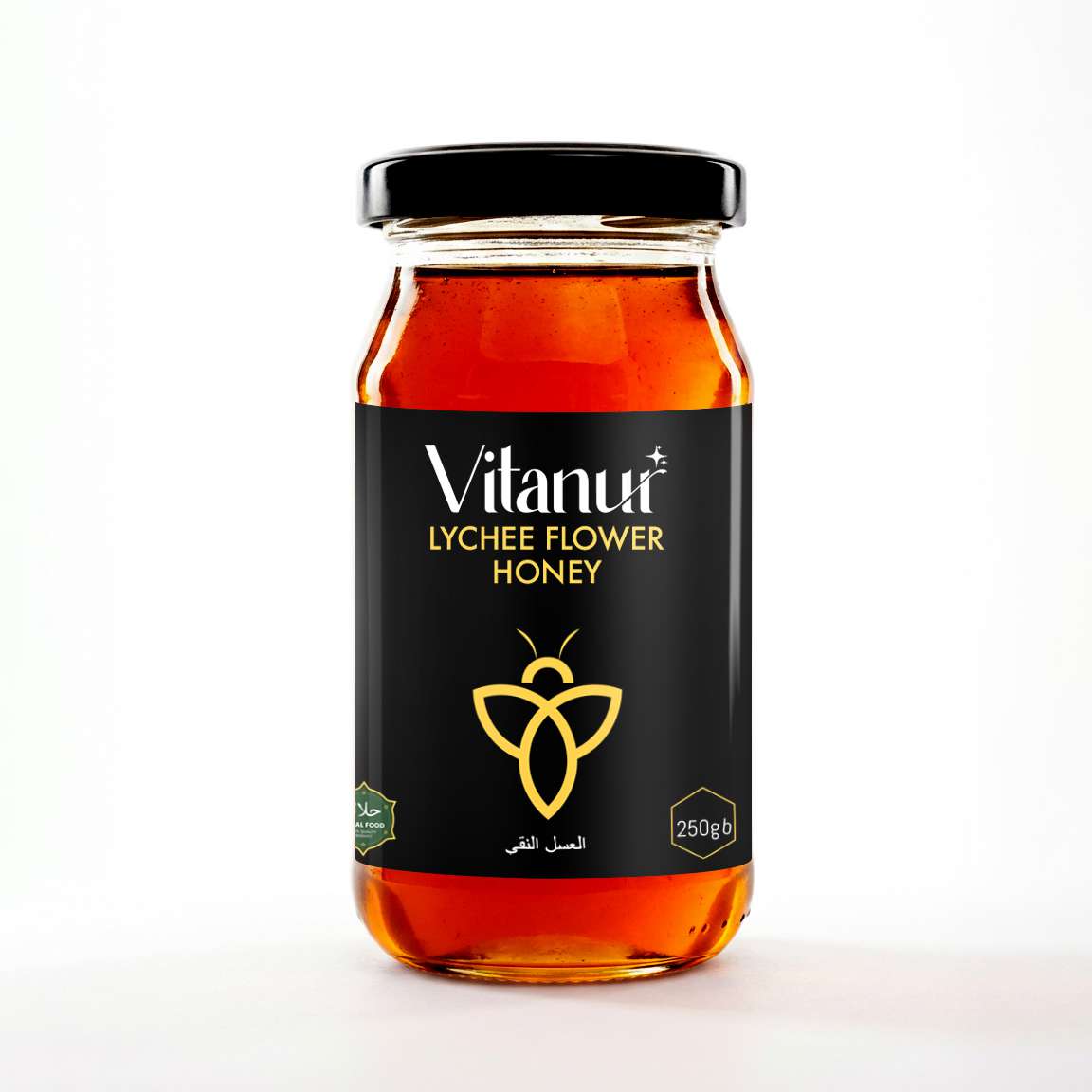 LYCHEE FLOWER Honey 250g ভিটানুর লিচু ফুলের মধু ২৫০ গ্রাম