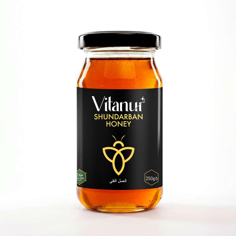 VitaNur Shundarbans Honey 250gm - ১০০% প্রাকৃতিক সুন্দরবনের মধু
