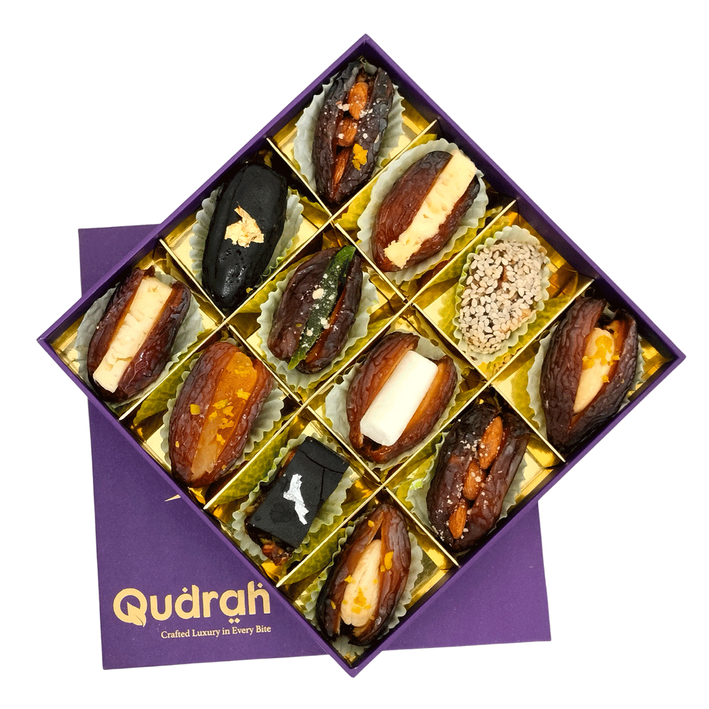 Assorted Stuffed Dates 12 pcs box