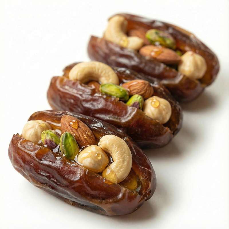 MEDJOOL Dates Filled With Mixed Nuts 12 pc - মেডজুল খেজুর With মিক্সড নাটস